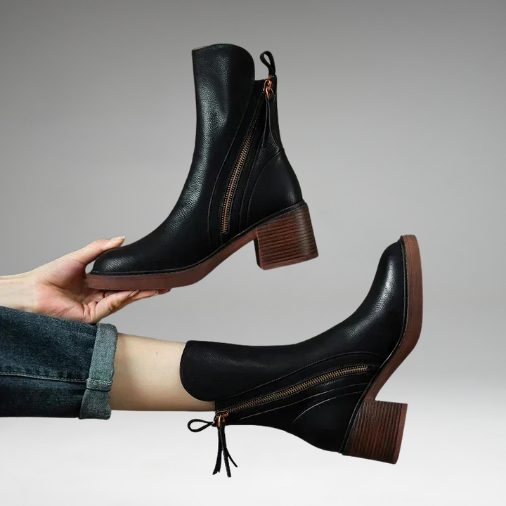 Grazia - Leather ankle boots