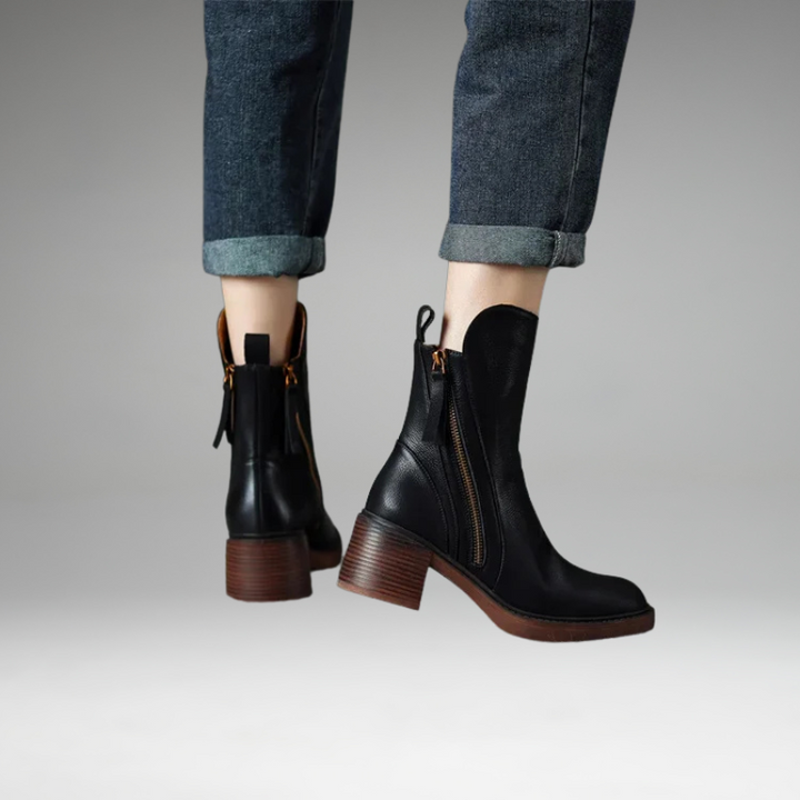 Grazia - Leather ankle boots